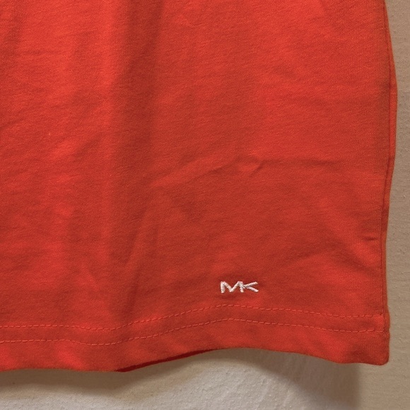 Michael Kors polo shirt NWT! Size S orange with embroidered detail on collar - Picture 8 of 9